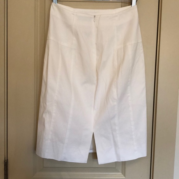 Piazza Sempione white knee-length skirt - Picture 2 of 4